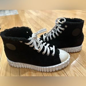 HERMES FUR SNEAKERS SIZE 38